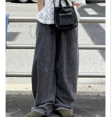 ungrid 빈티지 워시 스웨트 팬츠