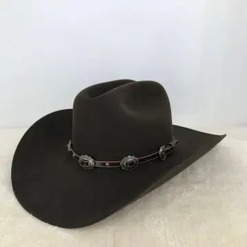 [미사용] STETSON 웨스턴 햇 57 브라운