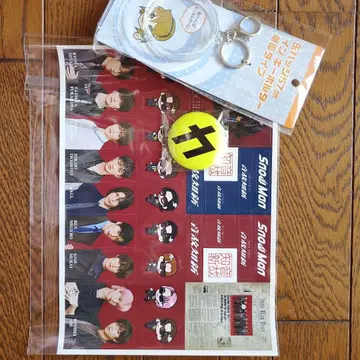 Snow Man 온고지신 특전 스티커 캔뱃지와 키링