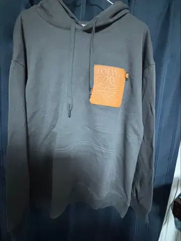 탁한 파랑 후드티 XL