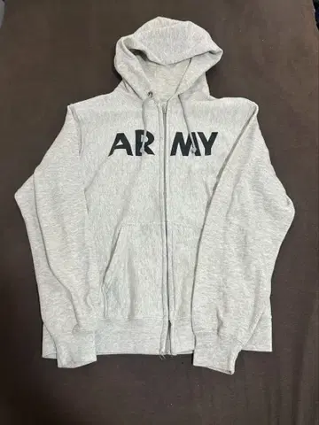 미군 PFU 90년대 ARMY 집업 트레이닝 후드티