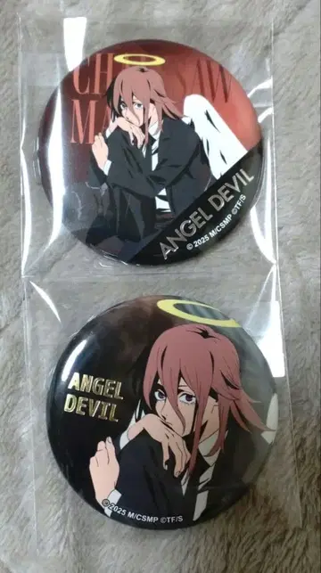 체인소 맨 로프트 금박 캔뱃지 천사의 악마