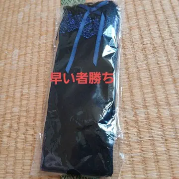 모와티에 청흑 레이스 삭스