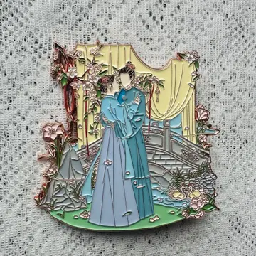 묵우운간 ~아름다운 복수~ 메탈 배지 오비꽃 금속 배지 왕싱웨 왕싱웨