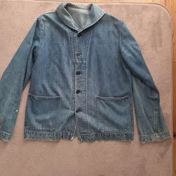 us nevy 데님 헤치마 옷깃 밀리터리 자켓