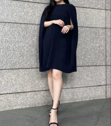 새상품! anuans 케이프 디자인 미니 원피스