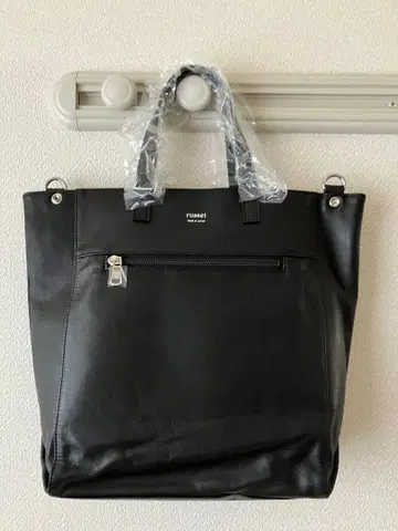 러셋 쇼퍼 블랙 가죽 토트 숄더백