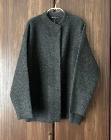 23구 라쿤 블렌드 더블 페이스 니트 아우터