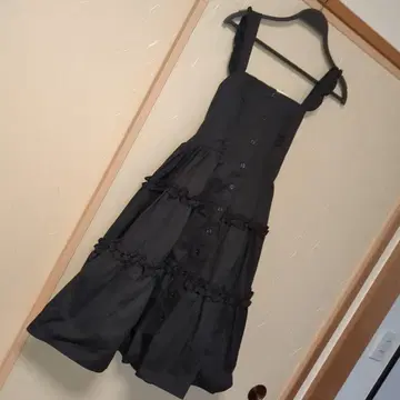 마시로 아리스 시마무라 오버롤 스커트 블랙 M 택 포함 새상품