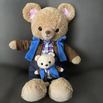 곰 봉제 인형 세트 (대 소)