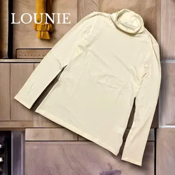 [LOUNIE] 터틀넥 긴팔 아이보리 화이트
