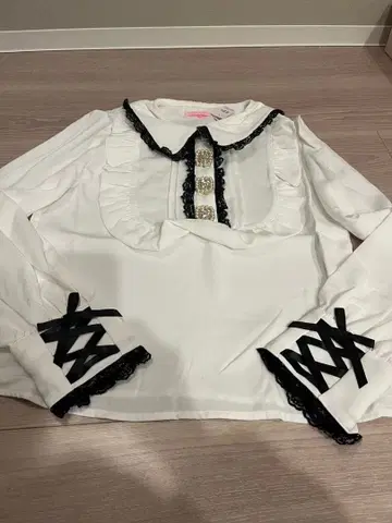 Princess melody 프리메로 지뢰 셔츠 리본 프릴