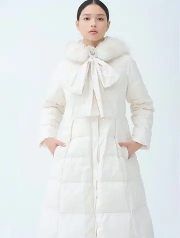 CELFORD 후드리본롱다운코트 새상품 36