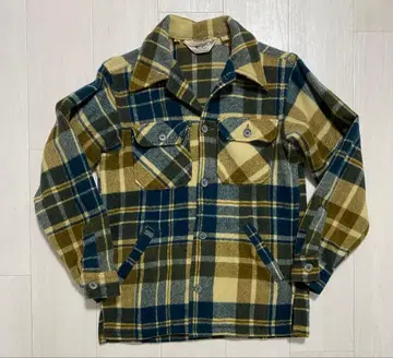 60s 70s 울리치 긴팔 플란넬 셔츠 빈티지 배색 발군