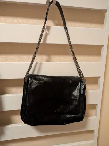 ZARA 블랙 가죽 숄더백