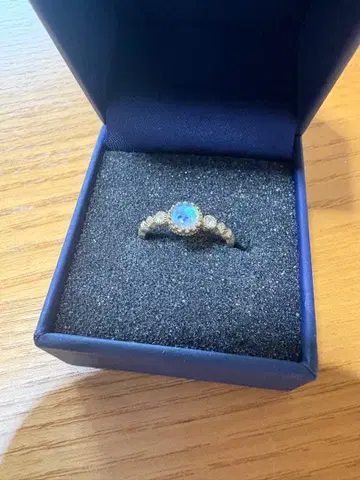 오팔 반지 골드