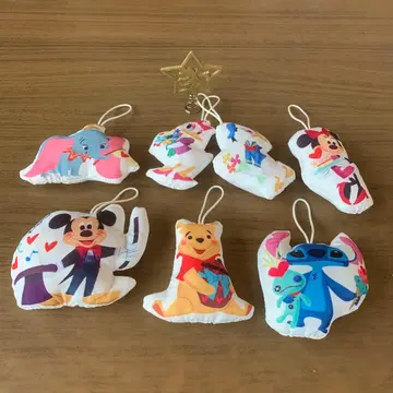 디즈니 캐릭터 오너먼트 7개 세트