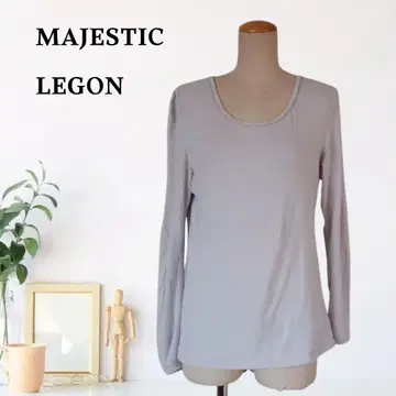 zC29 [ F ] MAJESTIC LEGON 캐주얼 무지 긴팔 풀오버