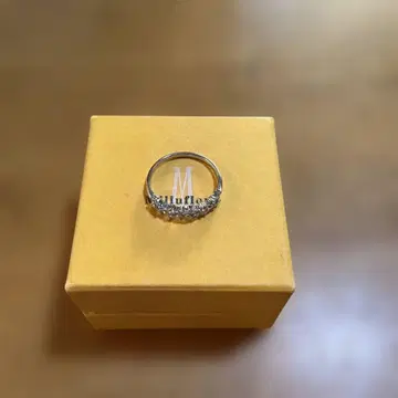 Milluflora 실버 반지 다이아몬드풍 사이즈 16.5~17mm 정도