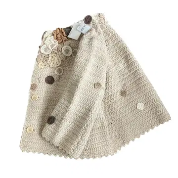 미사용품 45R 크로셰 플라워 볼레로 SIZE 02