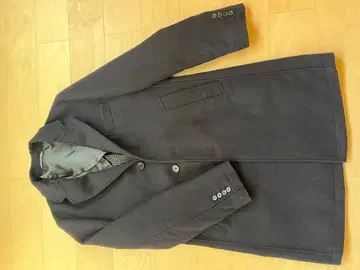 체스터 코트 남성용 M 네이비 울 혼방 S81460