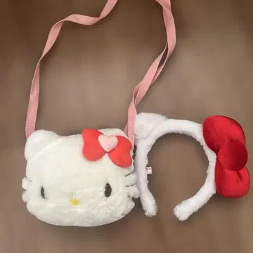 산리오 퓨로랜드 헬로키티 머리띠 파우치 세트