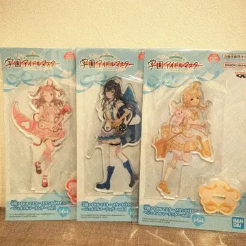 학원 아이돌 마스터 스탠드 포함 빅 아크릴 플레이트 3개 세트