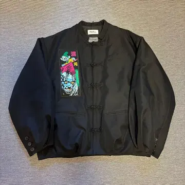 kidill 혼돈 쿵푸 재킷 블랙