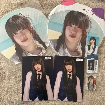 AYANE 부채 2개 세트 ME:I 미니 포스터 프로마이드 포함