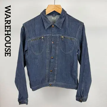 WAREHOUSE 웨어하우스 스냅 버튼 데님 자켓 지퍼 포켓
