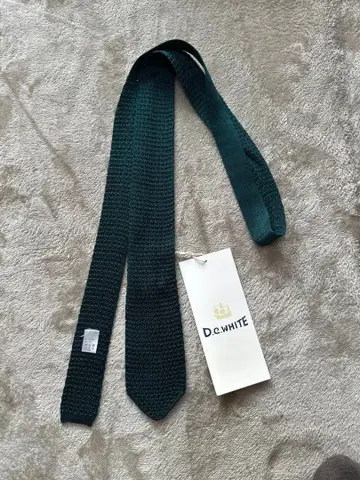 D.C.WHITE Arrow Knit Tie GREEN 새상품 미사용