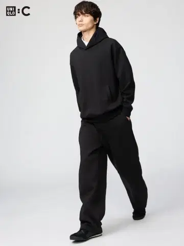 맨투맨 와이드 팬츠 uniqlo C M 사이즈 485423