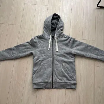 BEAMS 그레이 후드 부착 후드티 M