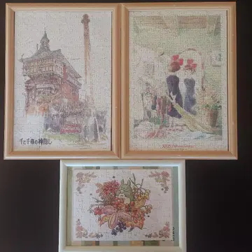 지브리 직소 퍼즐 액자 토토로 마녀 배달부 키키 센과 치히로의 행방불명