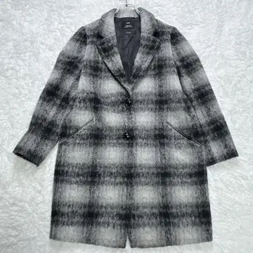 [레어 사이즈] 23구 체스터 코트 샤기 자켓 알파카 44