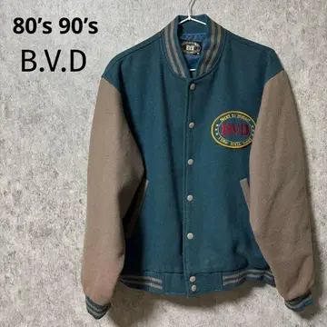 80s 90s 빈티지 BVD 바시티 자켓 자켓 블루종