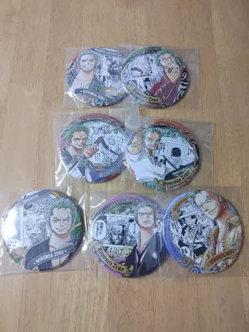 ONE PIECE 컬렉션 캔뱃지 HEROES 로로노아 조로 7개 세트
