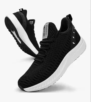 메쉬 어퍼 블랙 화이트 스니커즈