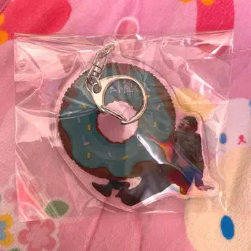 롱 코트 대디 도마에 토오루 도넛 아크릴 키링