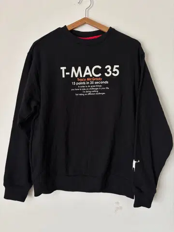 새상품 T-MAC 35 티맥스 맨투맨 트레이닝복 NBA 블랙