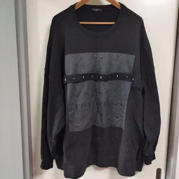 STDED 블랙 맨투맨