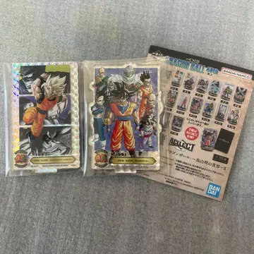 드래곤볼 제일복권 아크릴 스탠드 홀로 가공 2장 세트 시크릿