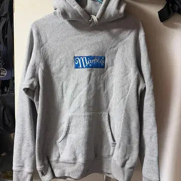 마블 박스 로고 후드티