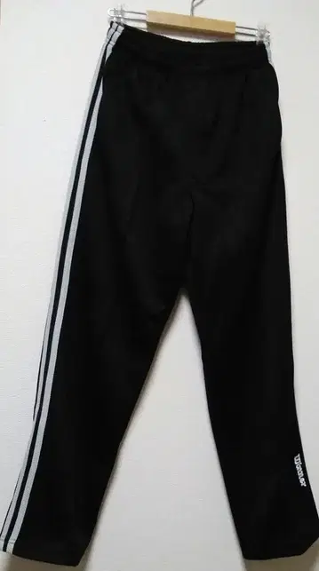 새상품 winner 블랙 팬츠 사이드 라인 저지 스포츠