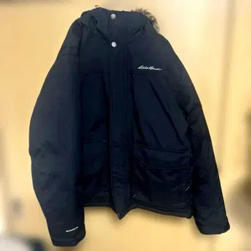 에디바우어 다운 재킷 다운 코트 다운 블랙 퍼 남성용 다운