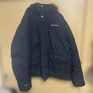 에디바우어 다운 재킷 다운 코트 다운 블랙 퍼 남성용 다운