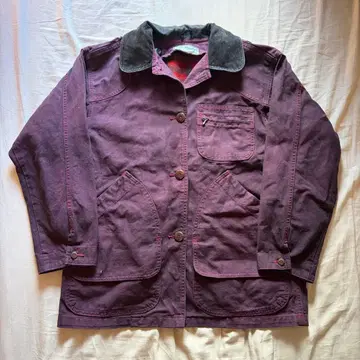 80s USA제 L.L.Bean 헌팅 자켓 후염 와인 레드