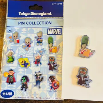 도쿄 디즈니랜드 마블 핀 배지 세트