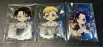 진격의 거인 리바이 엘빈 한지 아크릴 스탠드 3체 세트