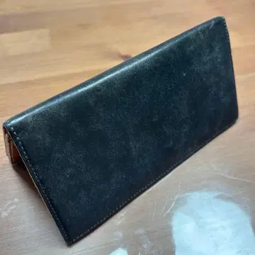 Ryu 장지갑 이단 접이 천연 가죽